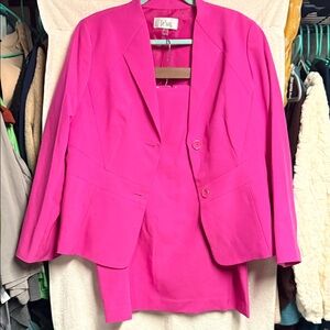 Le Suit Women's Vibrant Pink Blazer